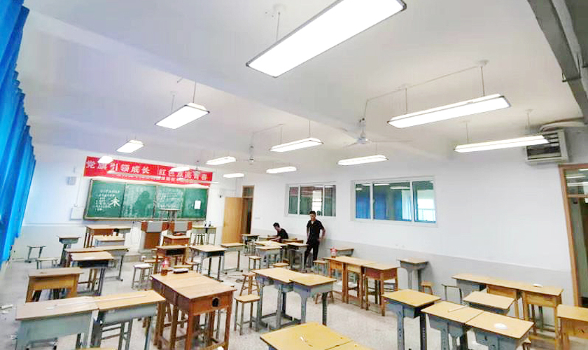 齐河三中led教室照明改造